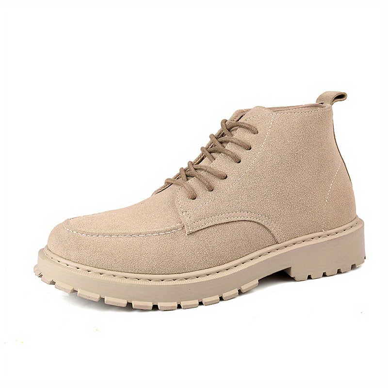 Men's Vintage High Top Lace Up Boots Casual Outdoor Walking Shoes