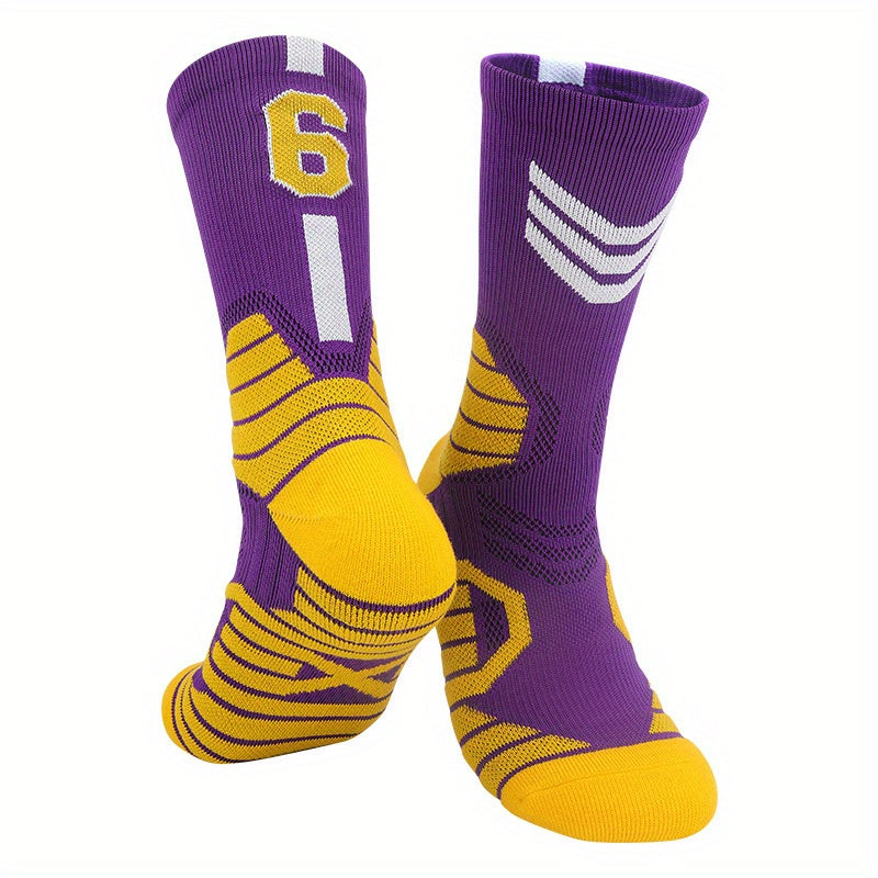 Adult Basketball Socks Breathable Sweat Absorbing Non Slip