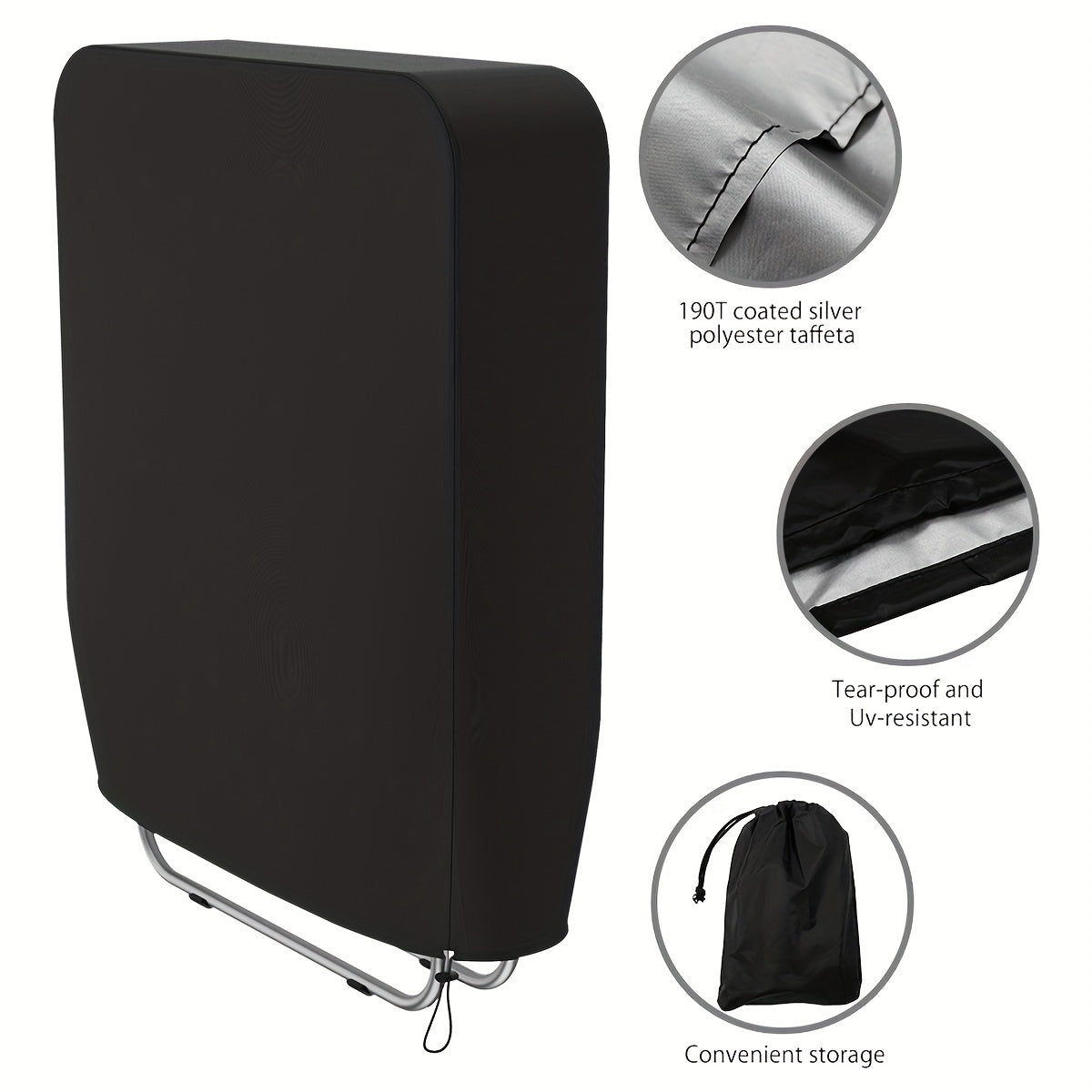 Waterproof Reclining Chair Cover 93x82cm Anti-UV Dustproof Windproof