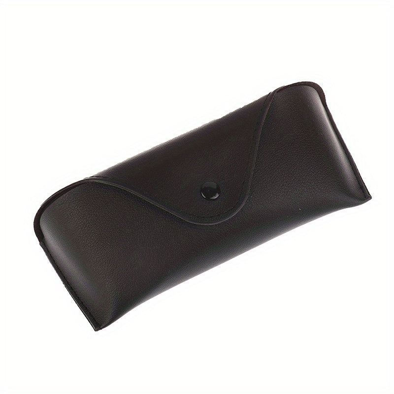 Stitch Detail Glasses Bag PU Leather Sunglasses Pouch Case