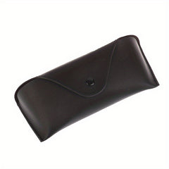 Stitch Detail Glasses Bag PU Leather Sunglasses Pouch Case