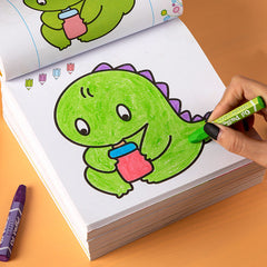 160-Page Kids' Coloring Book with Animal Illustrations & More