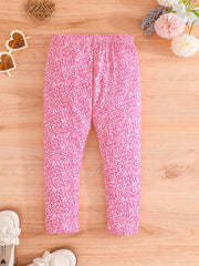 3pcs Girls' Dalmatian Leggings Stretch Casual Pants Spring Autumn