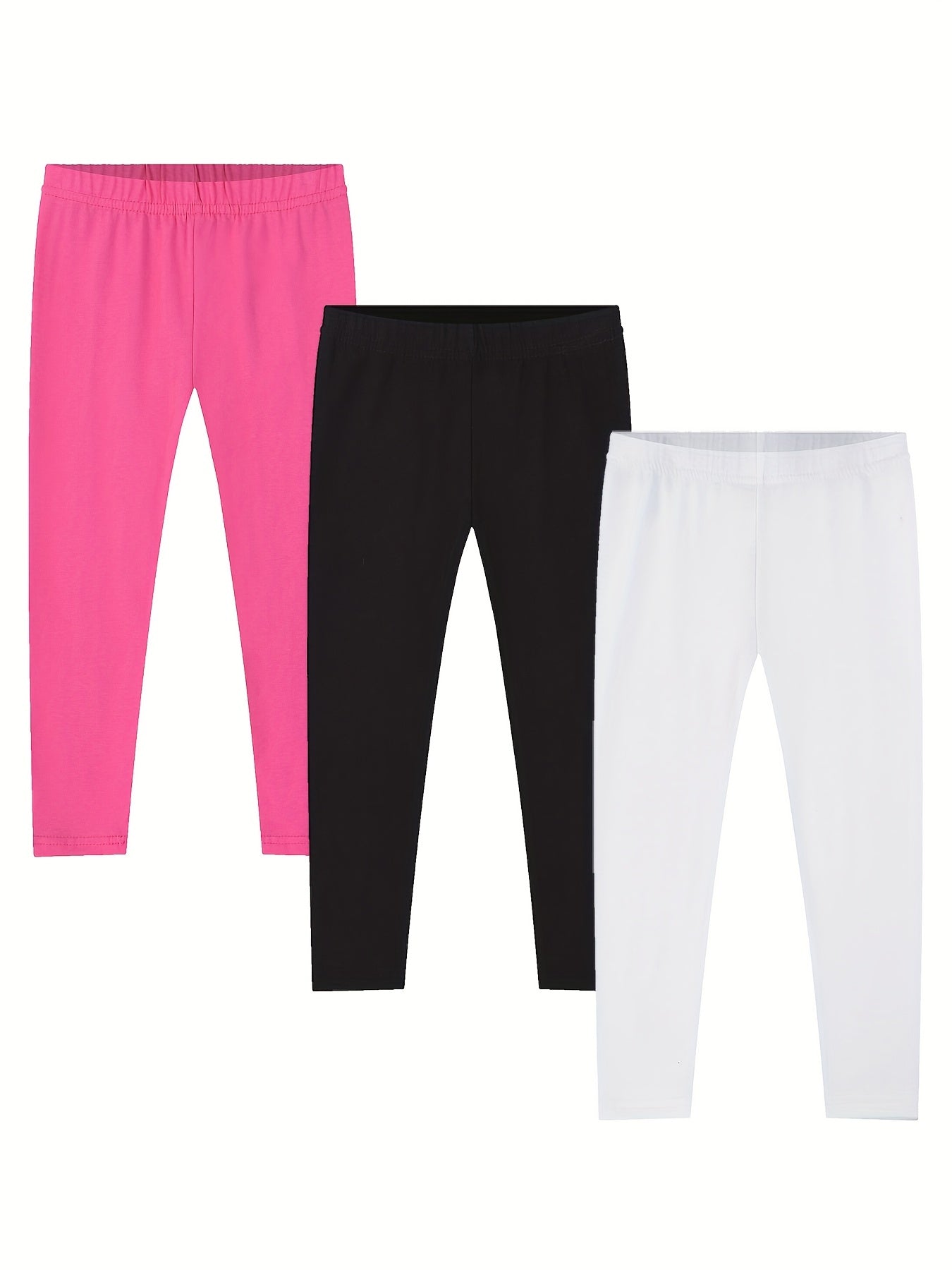 Girls High Stretch Slim Leggings Ankle Length Pants
