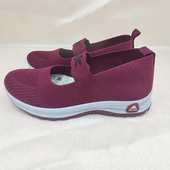 Women's Breathable Knit Sneakers Casual Slip On Outdoor Shoes