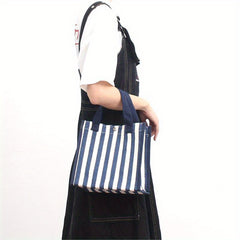 Striped Large Capacity Tote Bag Casual Handbag Women's Shoulder Bag
