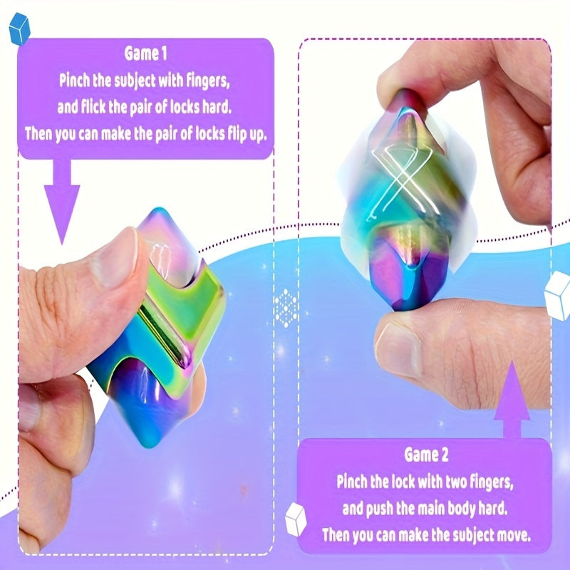 Colorful Spinner Cube High Speed Bearing Rotating Desk Fidget Toy