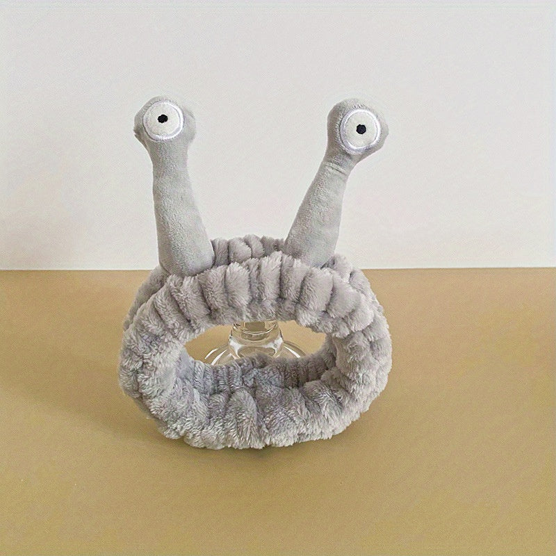 Cartoon Snail Eyes Headband Plush Hair Band Women Girls Elastic Headdress