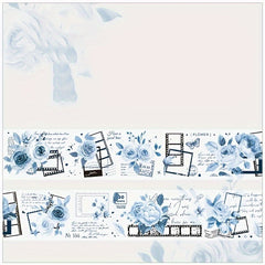 PET Tape Flower Language Letter Series English Flower Journal Sticker