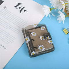 Mini Transparent 3 Ring Binder Covers with 80 Sheets