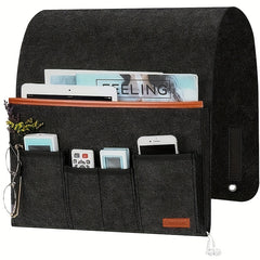 Felt Bedside Storage Bag Remote Control Organizer Dorm Room Hanging Organizer