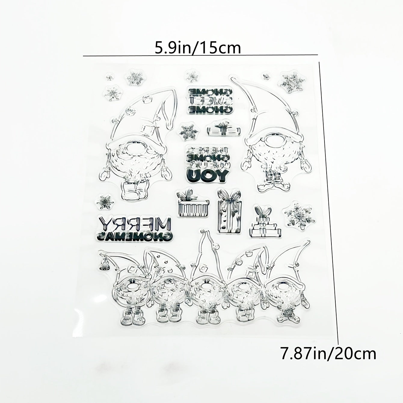 Christmas Stamp Painting DIY Scrapbooking Decoration Silicone Transparent Stamp