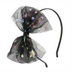 Halloween Mesh Hair Hoop with Cat Ears for Children