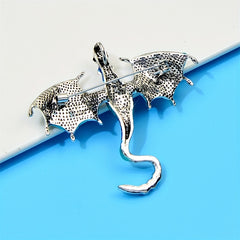 Creative Dragon Brooch Animal Corsage Pin Enamel Painting All-match Accessory