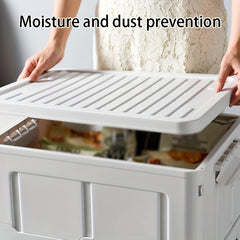 38L Foldable Storage Bin Plastic Dormitory Snack Toy Storage Box