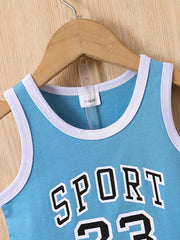 2pcs Baby Boys Casual SPORT Tank Top & Shorts Set for Summer