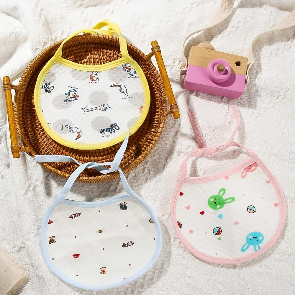 Newborn Cartoon Unisex Towel Waterproof Bib Soft Cotton