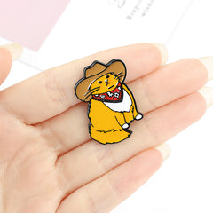 Cat Funny Enamel Pins for Bags Jackets Hat Decoration