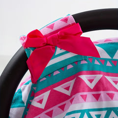 Geometric Triangle Print Car Seat Sunshade Cover