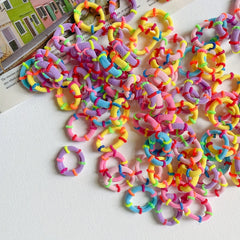 Mixed Ice Cream Hair Ring 50pcs 100pcs Hair Accessory