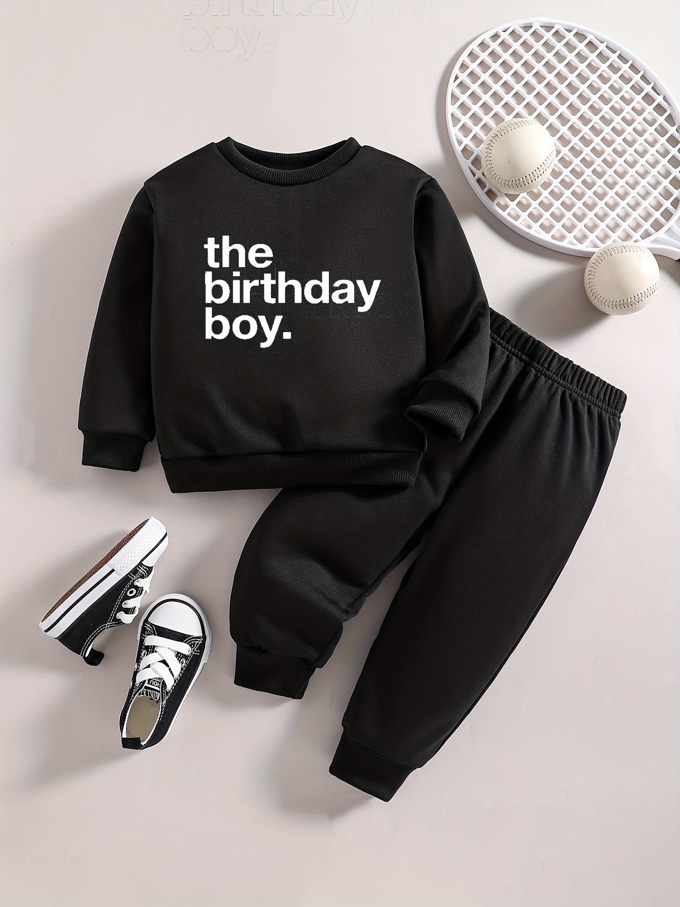 Baby Boy Casual Outfit The Birthday Boys Sweatshirt Pants Set