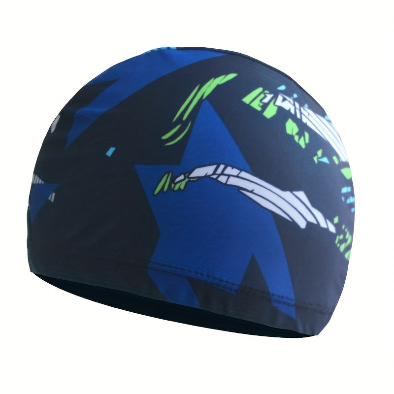 Adult Swim Cap Quick Drying Printed Swimming Cap Unisex