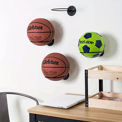 Metal Wall Mount Sports Ball Display Stand for Basketball Football Soccer