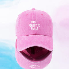Don't Forget To Smile Baseball Cap Unisex Men And Women's Cap