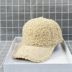 Mens Winter Plush Baseball Cap Warm Casual Thick Hat Gift