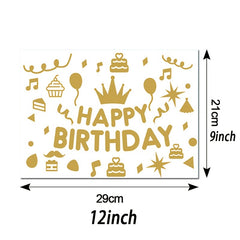 4pcs Birthday Pompom Stickers - Sparkle up Your Celebrations
