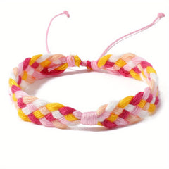 Gradient Braided Friendship Bracelet Summer Beach Ornament