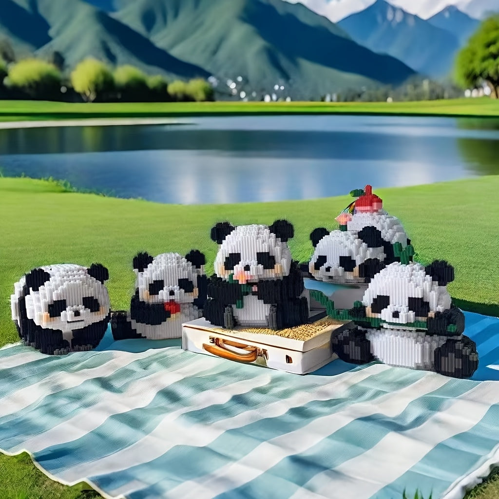 1028pcs Panda Building Blocks Set - Educational Puzzle Game