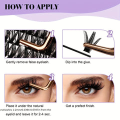 Individual Clusters Eyelash Extensions DIY Kit