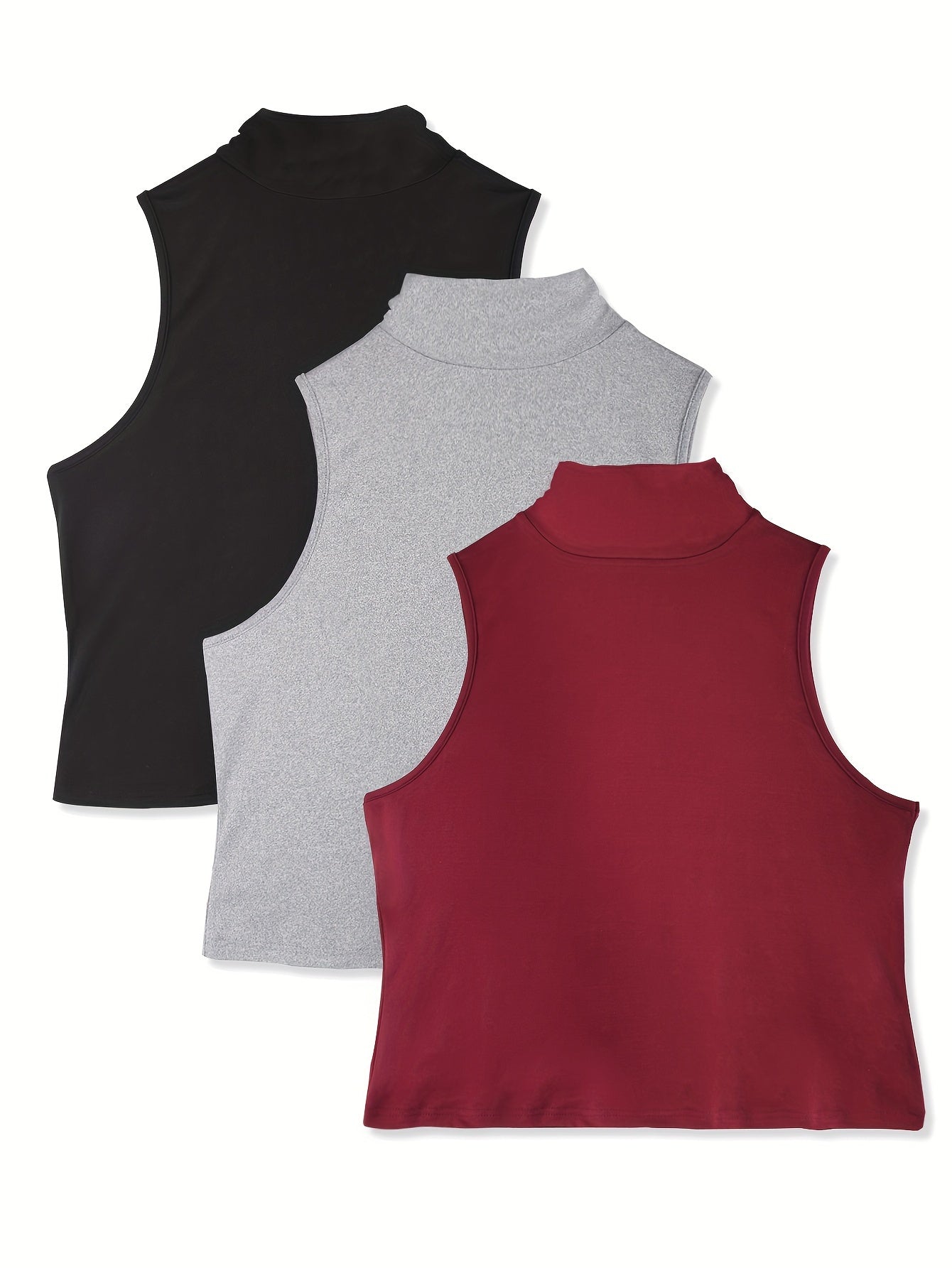 3-Piece Plus Size Casual Tank Top Set