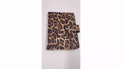 Leopard Print PU Leather Passport Holder - Lightweight Portable Case