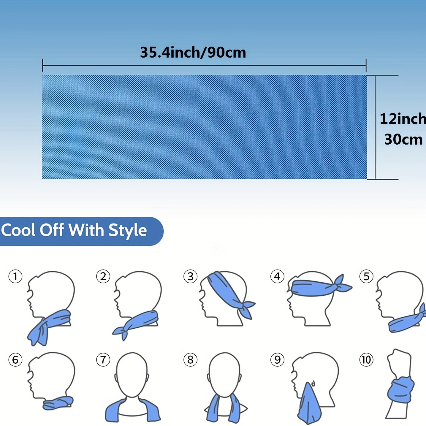 4pc Sport Cooling Towel Adult Neck Ice Towel Soft And Breathable