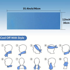 4pc Sport Cooling Towel Adult Neck Ice Towel Soft And Breathable