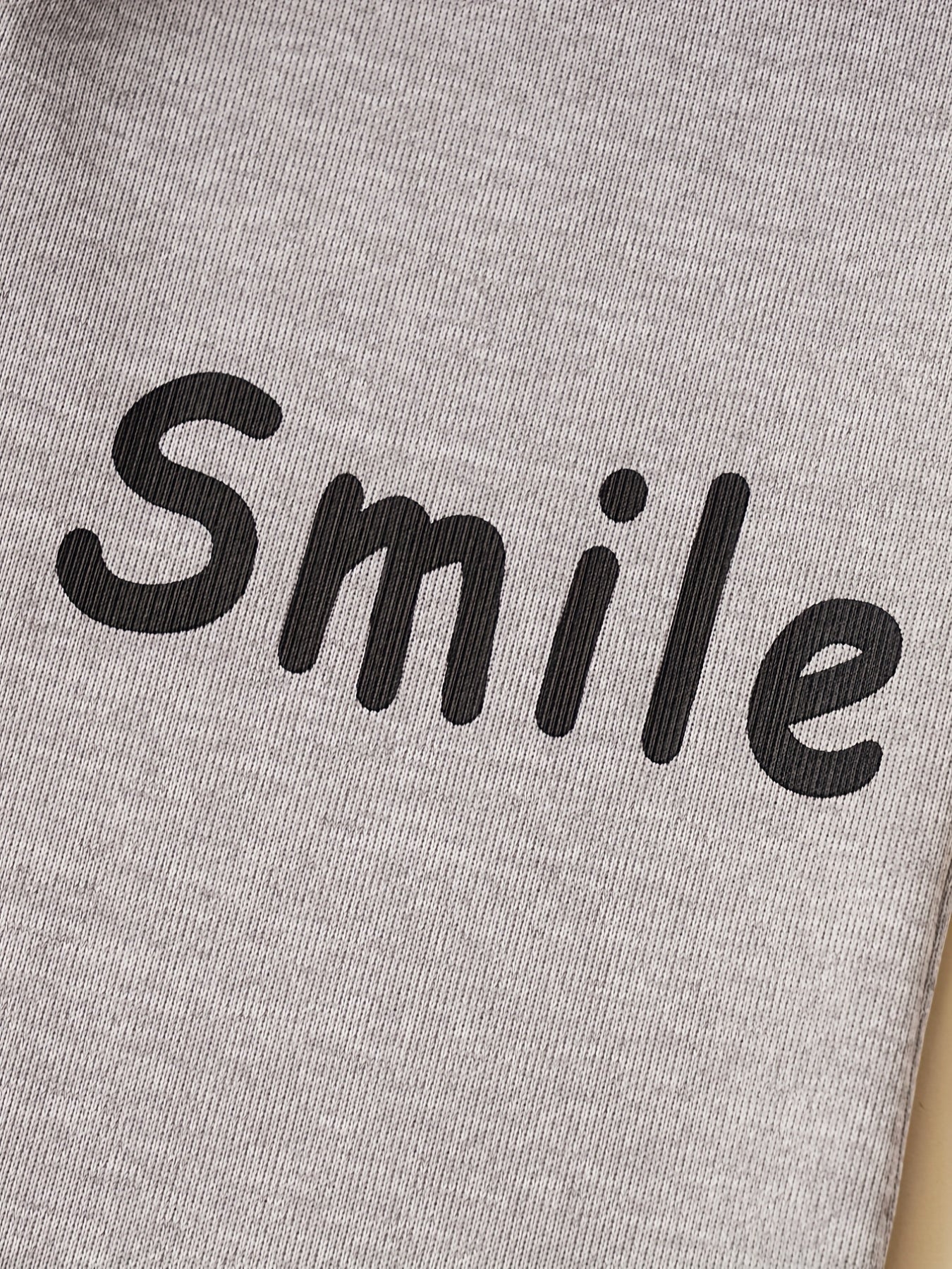 Girls Smile & Face Print Flared Trousers