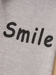 Girls Smile & Face Print Flared Trousers