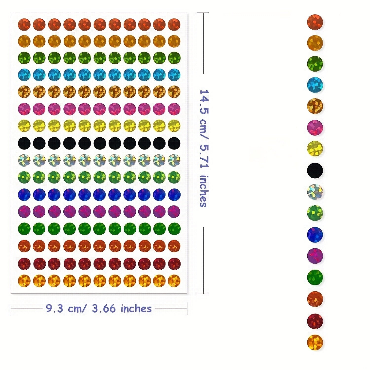 3520pcs Colorful Coding Labels 1/4" Dot Stickers 16 Colors