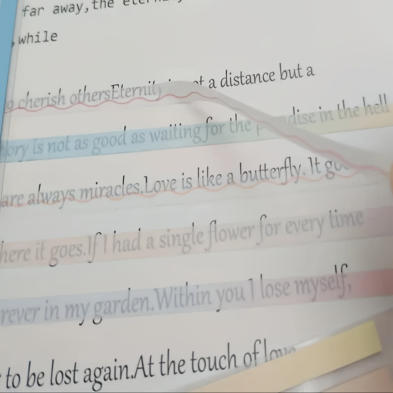 160pcs Transparent Highlighter Tape Sticky Tabs For Annotating Books