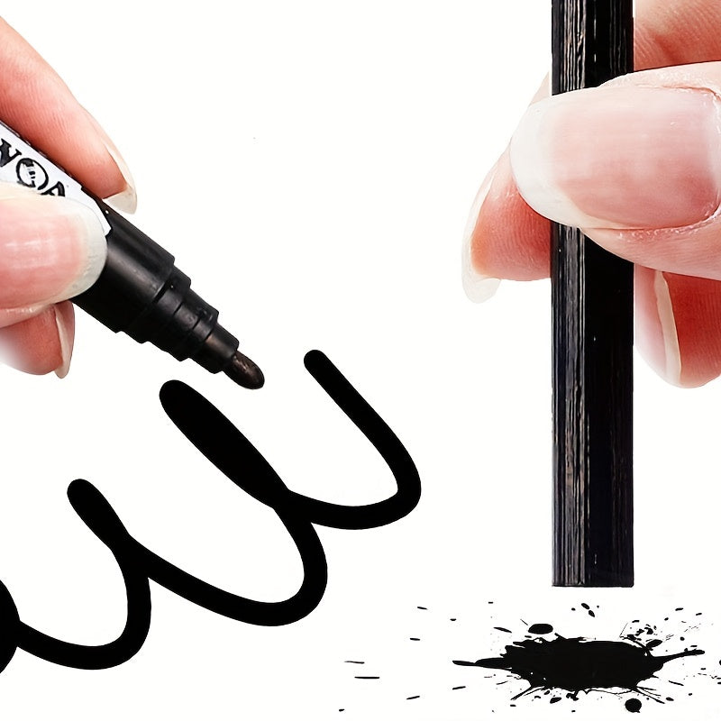 10pcs Waterproof Marker Pen 2mm for Paper Steel Glass