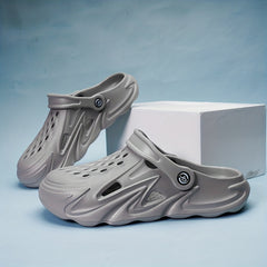 Unisex Soft Sole Comfy Clogs Hollow Out Non Slip Garden Shoes Summer