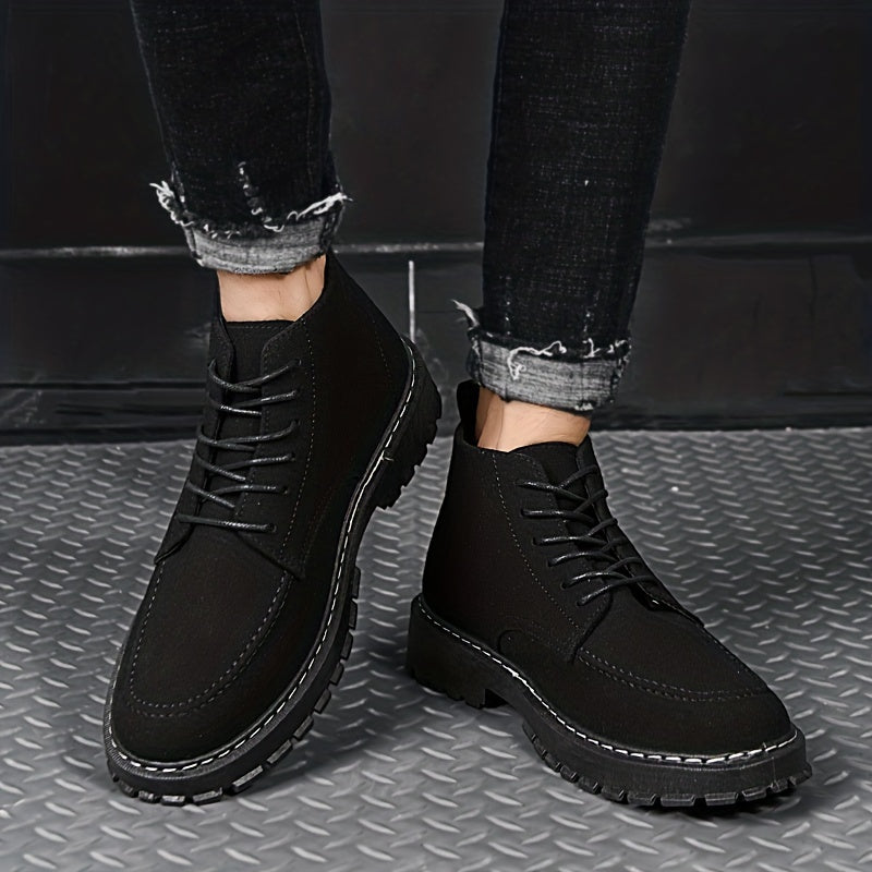 Men's Lace-up Ankle Boots Casual Walking Shoes