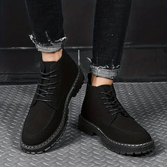 Men's Lace-up Ankle Boots Casual Walking Shoes