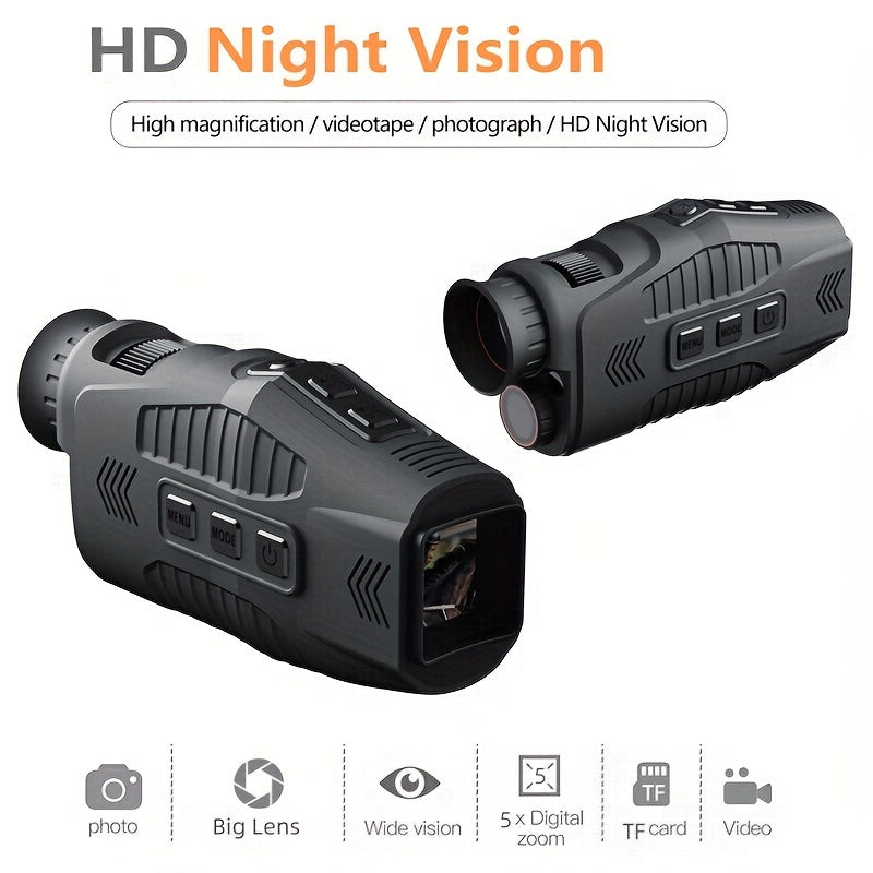1080p Night Vision Monocular 5x Zoom 150-200m Range