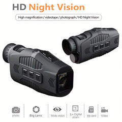 1080p Night Vision Monocular 5x Zoom 150-200m Range