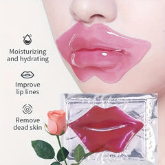 10pcs Hydrating Pink Lip Mask Patches - Moisturize & Revitalize Lips
