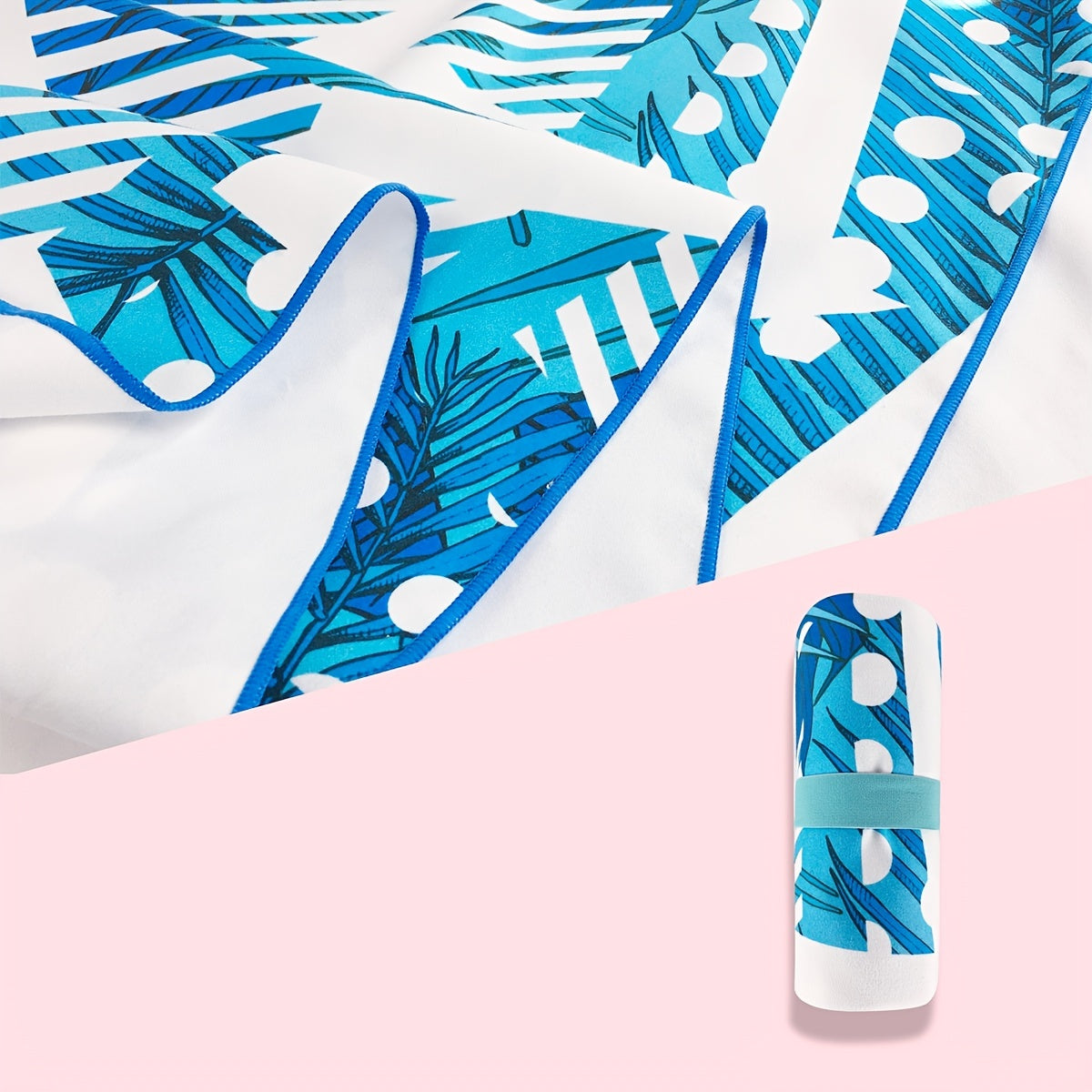 Quick Drying Geometric Beach Towel for Camping & Outdoors