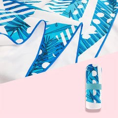 Quick Drying Geometric Beach Towel for Camping & Outdoors